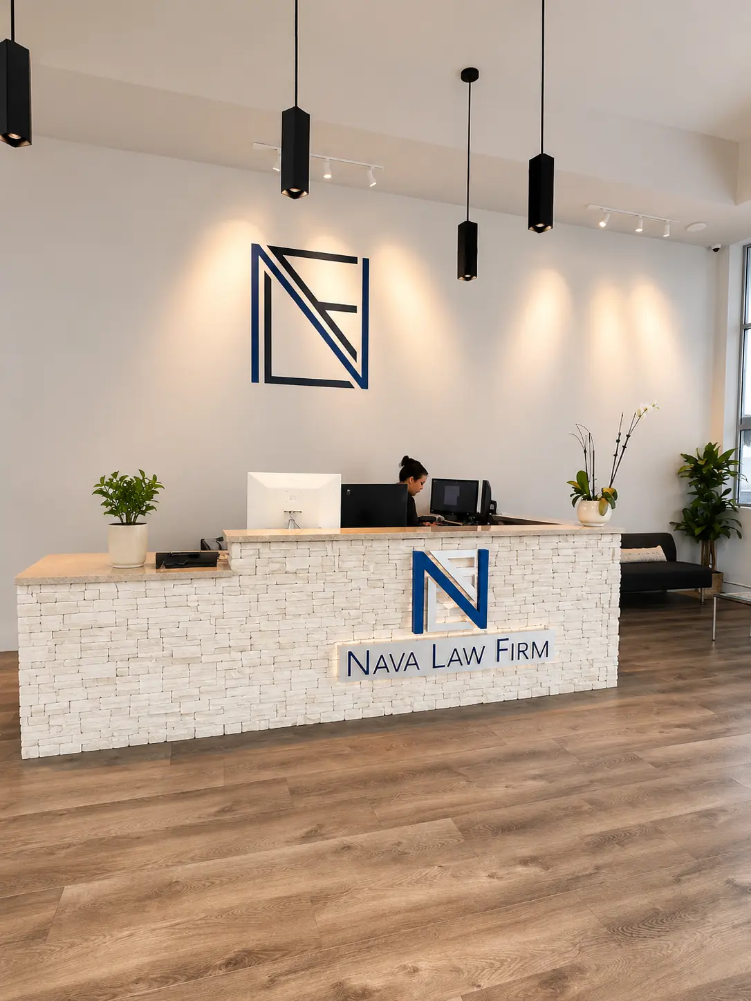 Nava Law Firm welcoming reception area