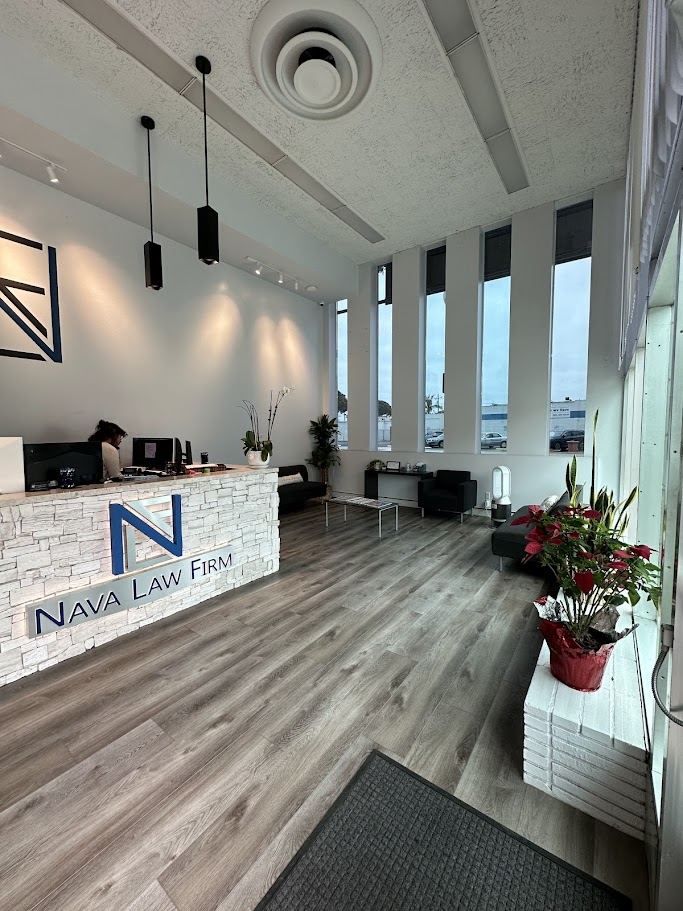Nava Law Firm welcoming reception area